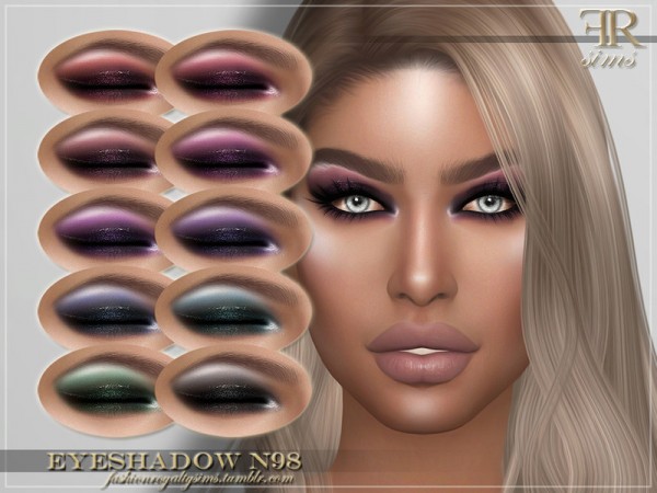  The Sims Resource: Eyeshadow N98 by FashionRoyaltySims