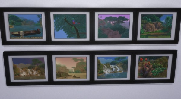  Sims Artists: Nature selvadoradienne paintings