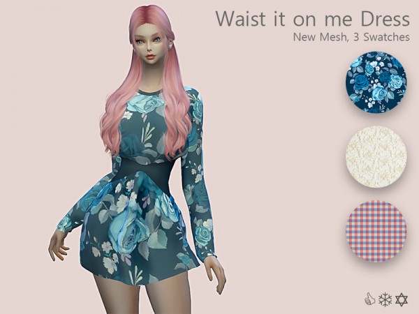  The Sims Resource: Waist it on me dress by wwwtyyx56