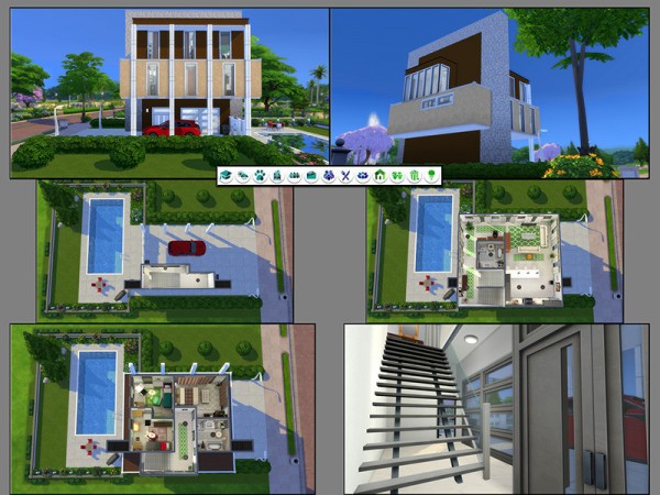  The Sims Resource: Up and Down House by matomibotaki