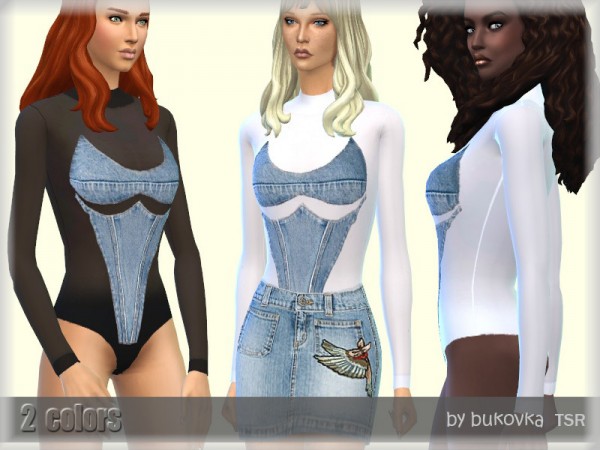  The Sims Resource: Body Denim and Bottom by bukovka