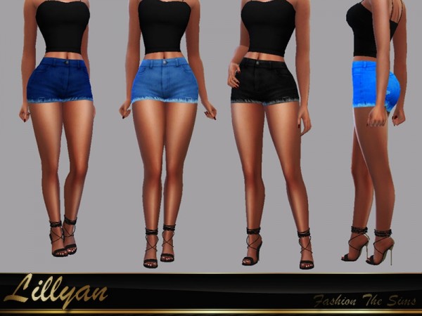  The Sims Resource: Anitta Short jeans by LYLLYAN