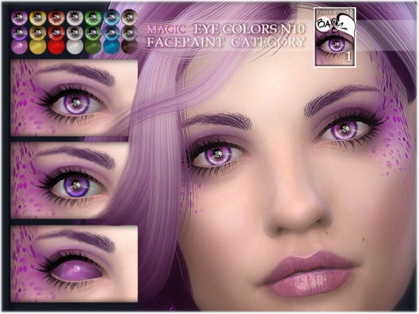  The Sims Resource: Magic eye colors N10 by BAkalia