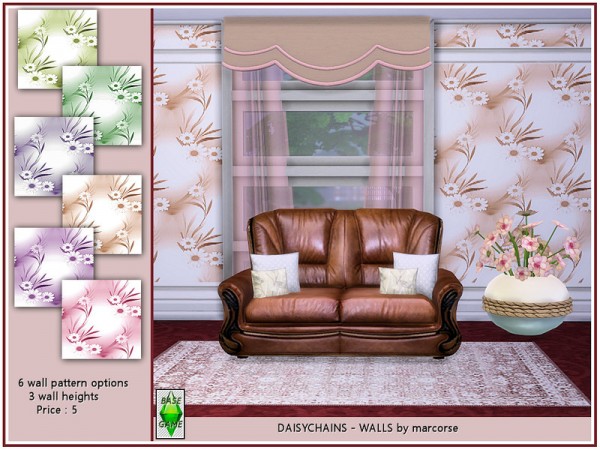  The Sims Resource: Daisy chains Walls by marcorse