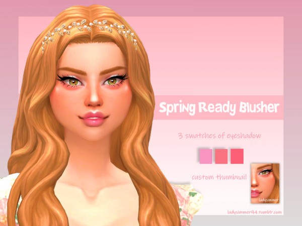  The Sims Resource: Spring Ready Blusher by LadySimmer94