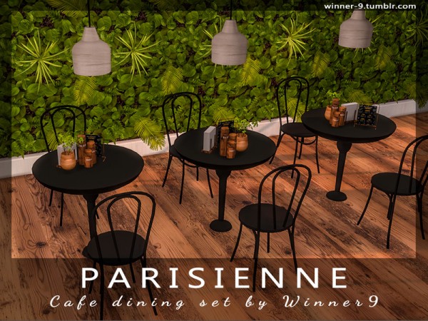  The Sims Resource: Parisienne Cafe dining set by Winner9