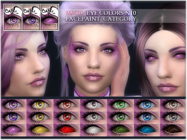  The Sims Resource: Magic eye colors N10 by BAkalia