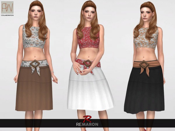  The Sims Resource: Spring Skirt 01 by remaron