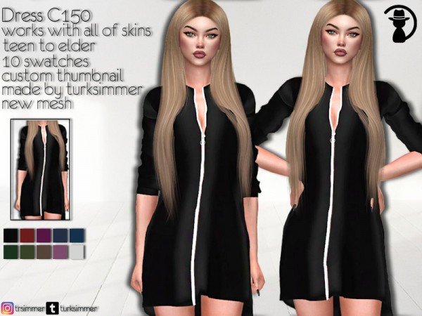 The Sims Resource: Dress C150 by turksimmer