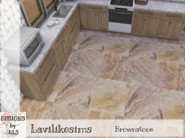  The Sims Resource: Brownstone Floor by lavilikesims