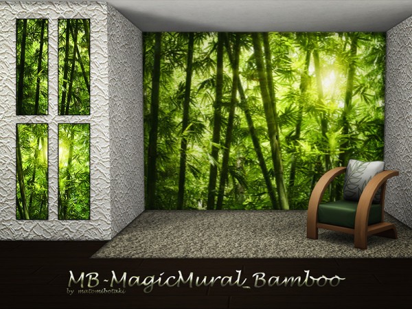  The Sims Resource: Magic Mural Bamboo by matomibotaki