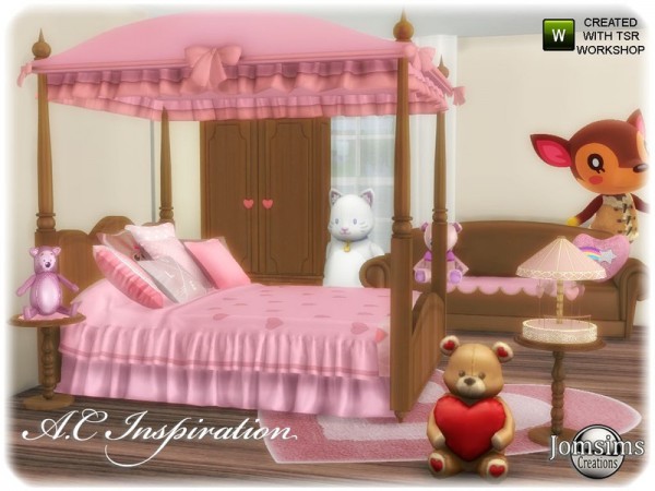  The Sims Resource: AC inspiration set bedroom by jomsims