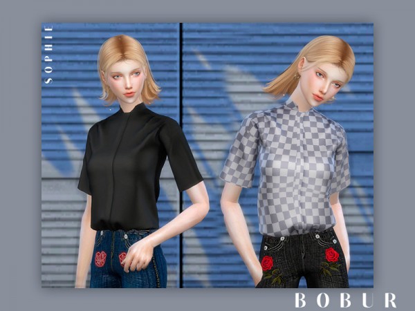  The Sims Resource: Sophie blouse by Bobur