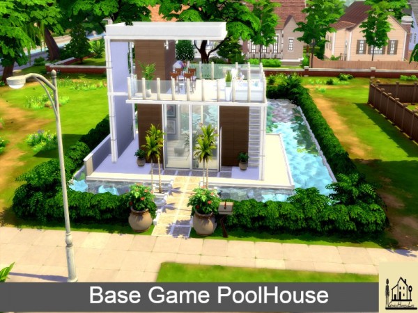  The Sims Resource: Poolhouse   No CC by GenkaiHaretsu