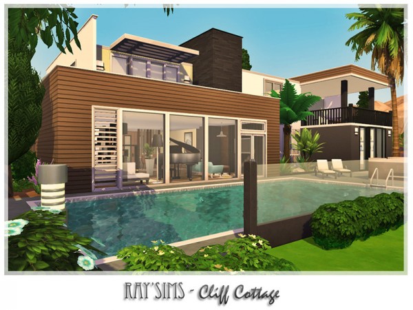  The Sims Resource: Cliff Cottage by Ray Sims