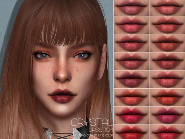  The Sims Resource: Crystal Lipstick by Lisaminicatsims