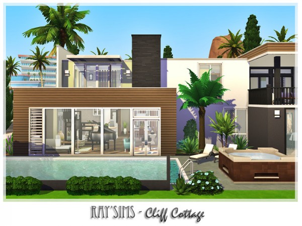  The Sims Resource: Cliff Cottage by Ray Sims