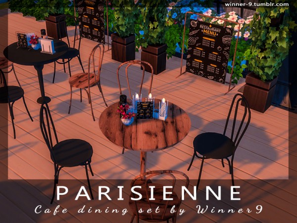  The Sims Resource: Parisienne Cafe dining set by Winner9