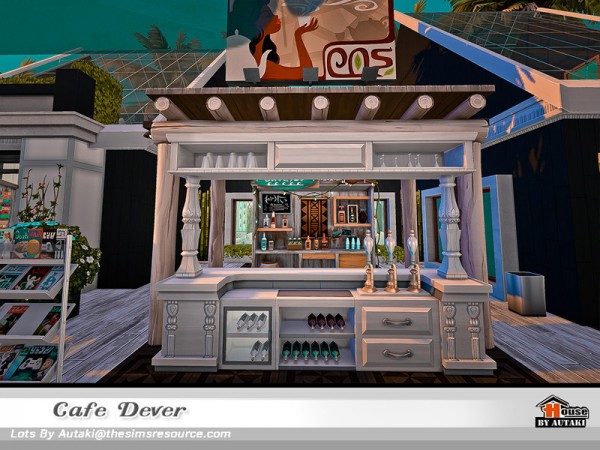  The Sims Resource: Cafe Dever NoCC by Autaki