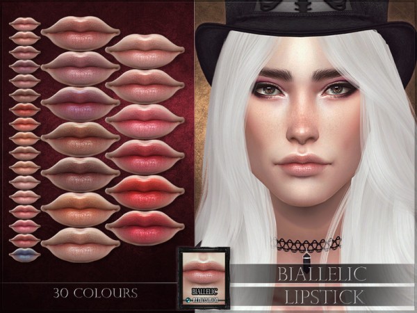  The Sims Resource: Biallelic Lipstick by RemusSirion