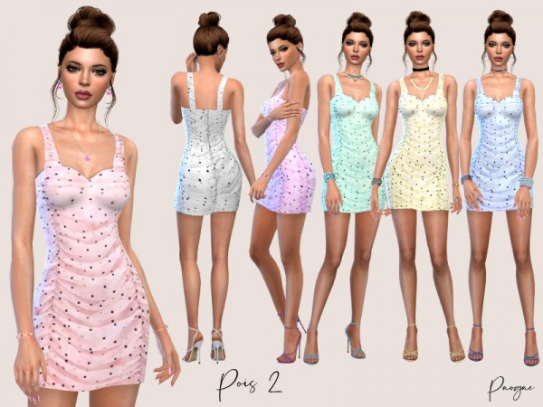  The Sims Resource: Pois 2 Dress by Paogae