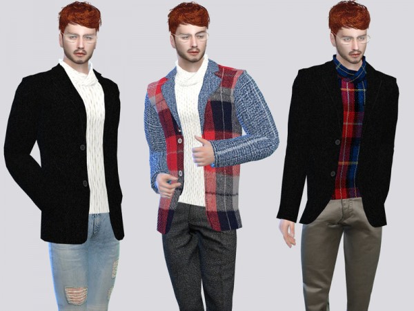  The Sims Resource: Albertus Coiled Turtleneck by McLayneSims