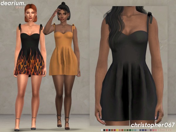  The Sims Resource: Dearium Dress by Christopher067