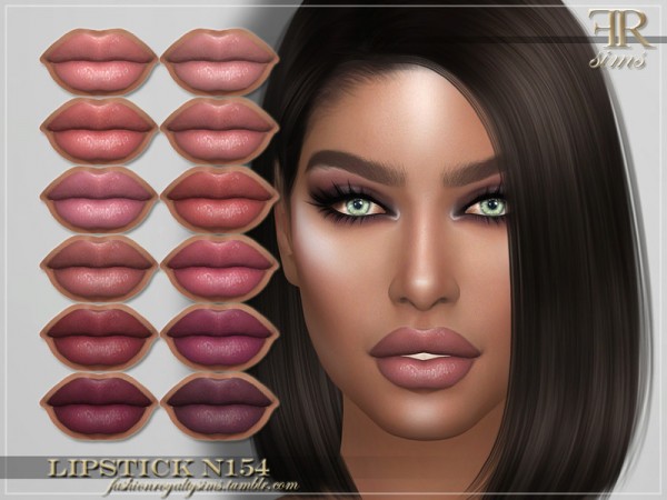  The Sims Resource: Lipstick N154 by FashionRoyaltySims