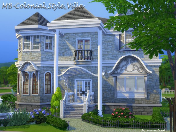  The Sims Resource: Colonial Style Villa by matomibotaki
