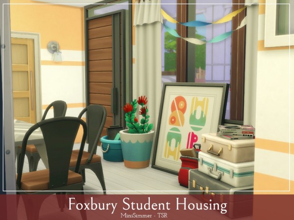 The Sims Resource: Foxbury Student housing by Mini Simmer