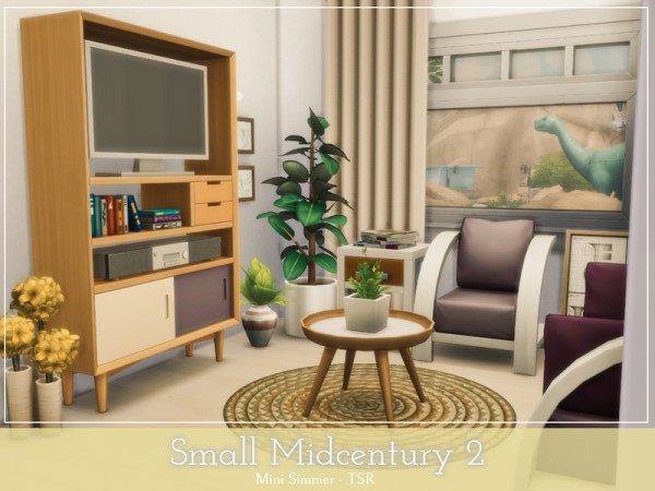  The Sims Resource: Small Midcentury 2 by Mini Simmer