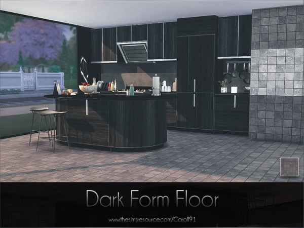  The Sims Resource: Dark Form Floor by Caroll91