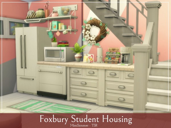  The Sims Resource: Foxbury Student housing by Mini Simmer