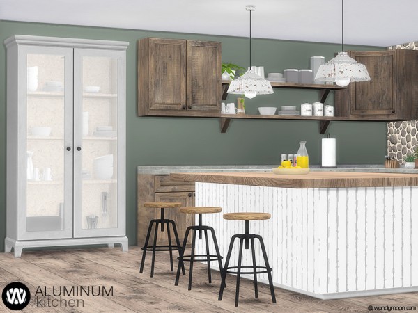  The Sims Resource: Aluminum Kitchen by wondymoon