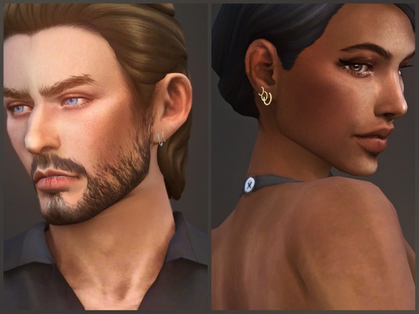  The Sims Resource: Aesthetic earrings by sugar owl