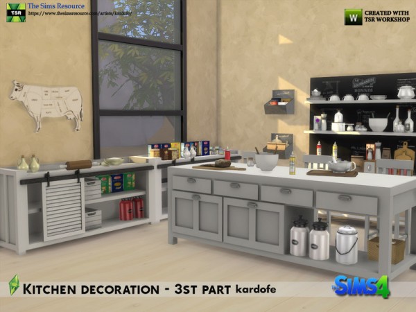  The Sims Resource: Kitchen decoration 3rd part by kardofe