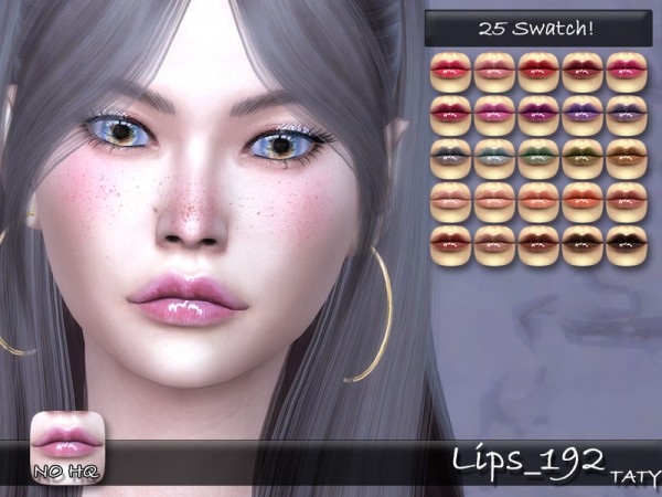  The Sims Resource: Lips 192 by Taty