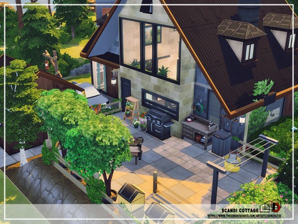  The Sims Resource: Scandi cottage House by Danuta720