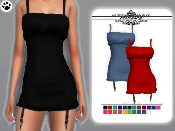  The Sims Resource: Short Buckle Dress by MsBeary