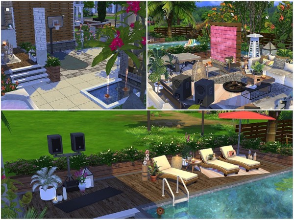  The Sims Resource: Modern White Villa by lotsbymanal