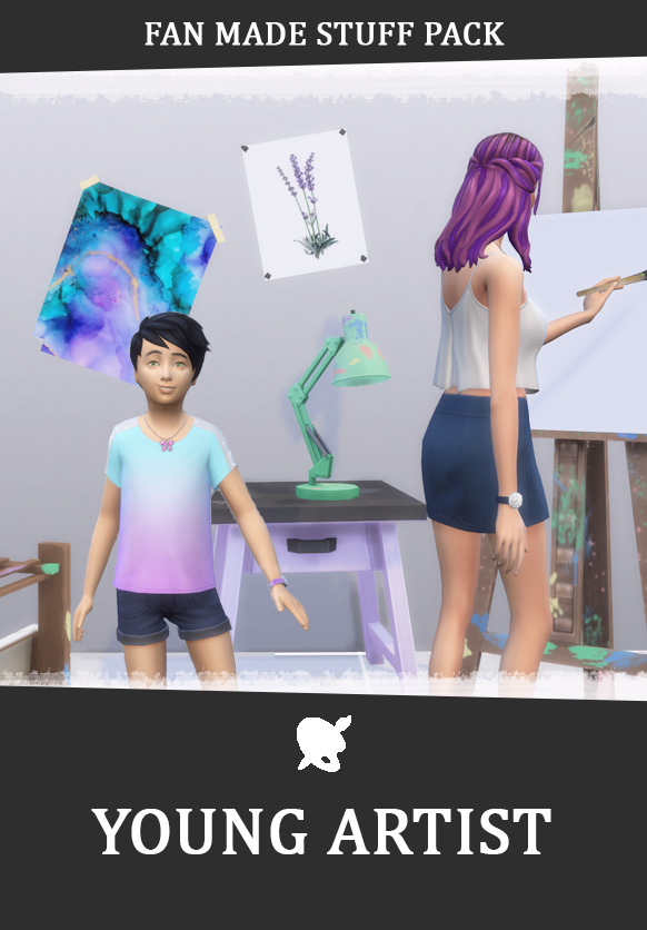 Mod The Sims: Young Artist Stuff Pack by ignifex • Sims 4 Downloads