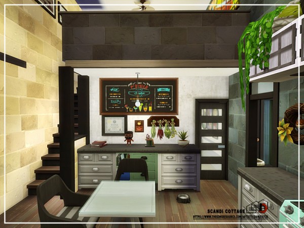  The Sims Resource: Scandi cottage House by Danuta720