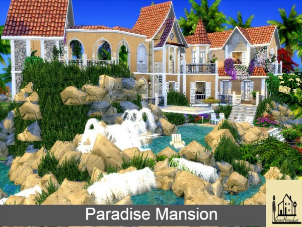  The Sims Resource: Paradise Mansion   No CC by GenkaiHaretsu