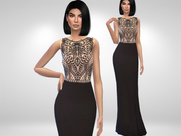  The Sims Resource: Eliza Prom Dress by Puresim