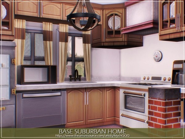  The Sims Resource: Base Suburban Home by MychQQQ