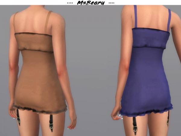  The Sims Resource: Short Buckle Dress by MsBeary