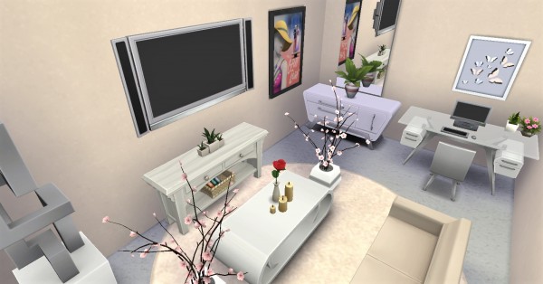  Luniversims: Girly living room by Clara81