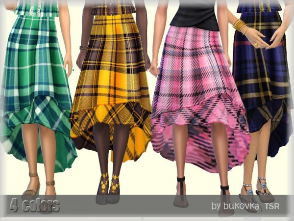  The Sims Resource: Skirt and Plaid by bukovka