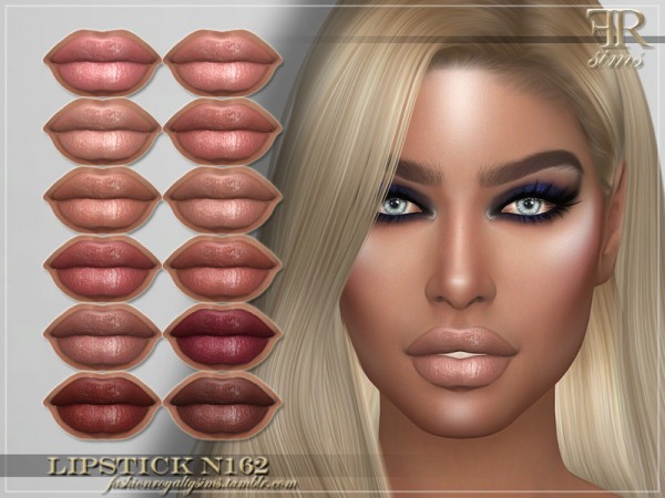  The Sims Resource: Lipstick N162 by FashionRoyaltySims