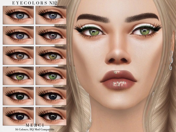  The Sims Resource: Eyecolors N32 by Merci
